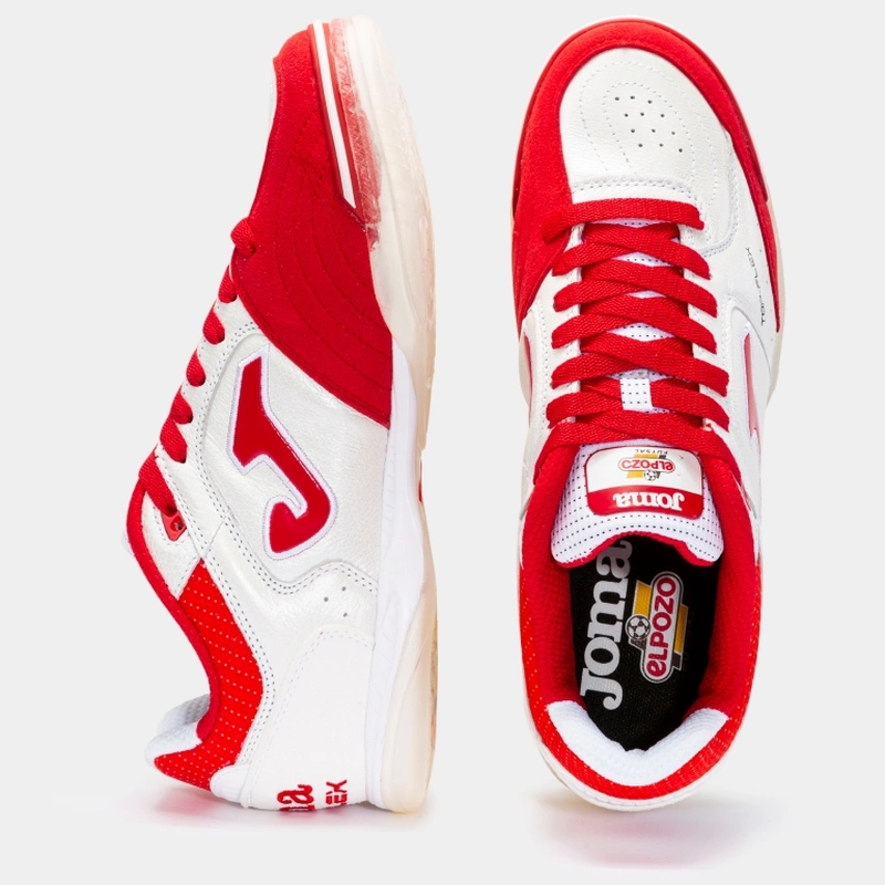 Futsal shoes Top Flex 21 indoor El Pozo white red | JOMA®
