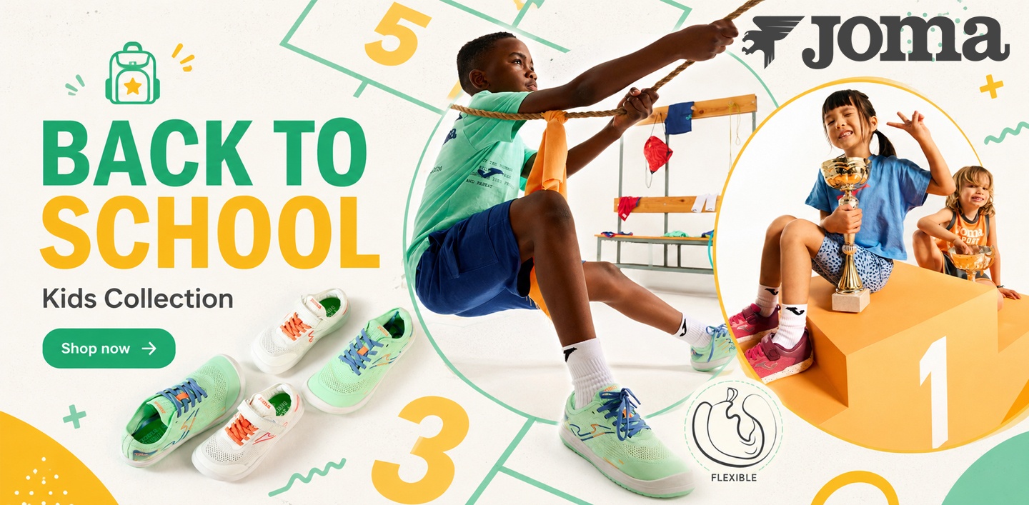 Акція Back to School від Joma — дитяче спортивне взуття для школи й активного відпочинку