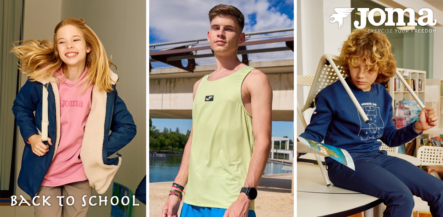 Back to School від Joma – сезонні знижки до 30% з 10.08 по 10.09
