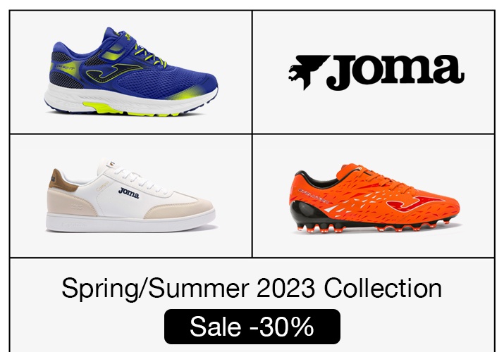 Акція! Розпродаж літньої колекції взуття Joma 2023 року!! Знижка в 30%!!